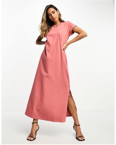 AllSaints Anna - Maxi T-shirtjurk - Roze