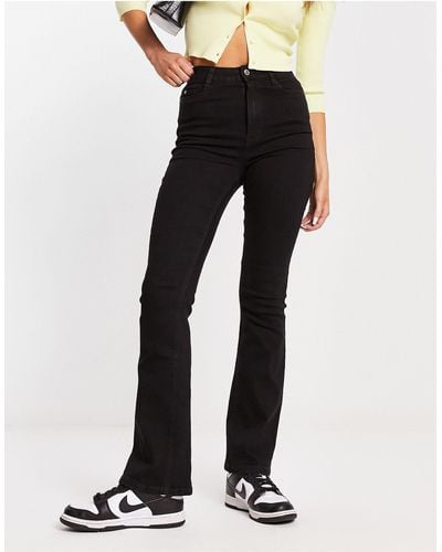 New Look Bootcut Flared High Waisted Jeans - Black