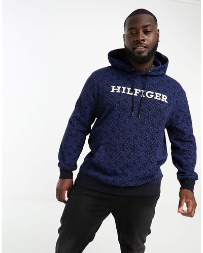 Tommy Hilfiger Embossed monogram-pattern Hoodie - Farfetch