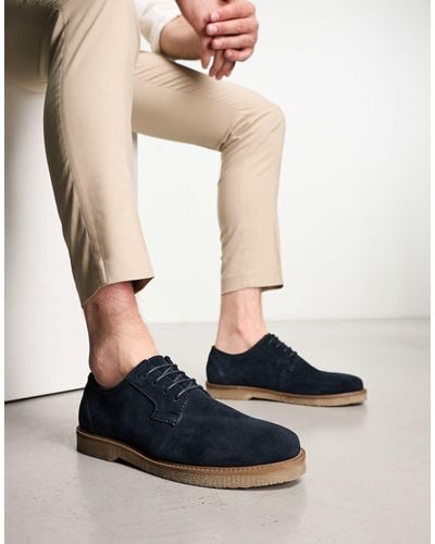 ASOS Derby Lace Up Shoes - Natural