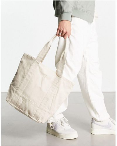 ASOS Oversized Heavyweight Cotton Tote Bag - White