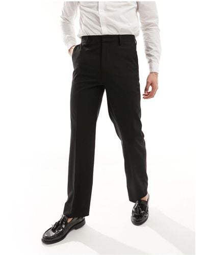 ASOS Straight Suit Trouser - Black