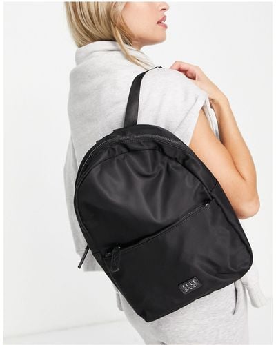 ELLE Sport Nylon Concealed Zip Backpack - Black