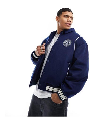 Levi's Sutro letterman - giacca con logo - Blu