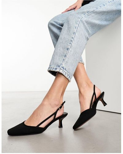 ASOS Sindy Mid Heeled Shoes - Gray