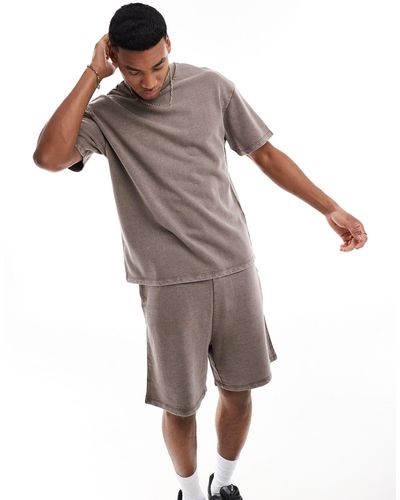 ADPT – oversize-sweat-t-shirt - Grau
