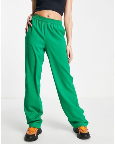 JJXX Poppy Tailored Dad Trousers - Green