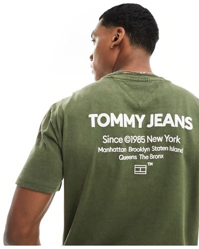Tommy Hilfiger – basic-t-shirt - Grün