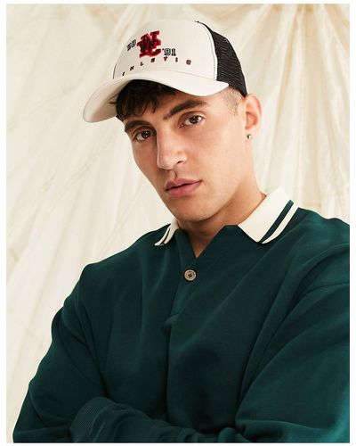 ASOS Trucker Cap With Nyc Embroidery - Multicolour