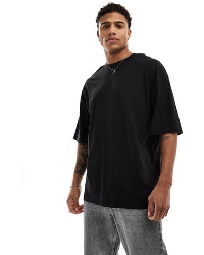 Jack & Jones T-shirt nera super oversize - Nero