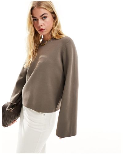 & Other Stories Sweat en maille - taupe - Marron