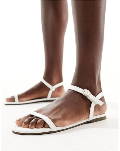 French Connection Barely There Flat Sandals - Black