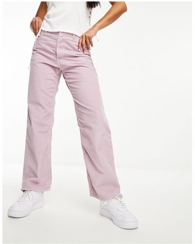 Levi's – ribcage – knöchellange cord-jeans - Pink