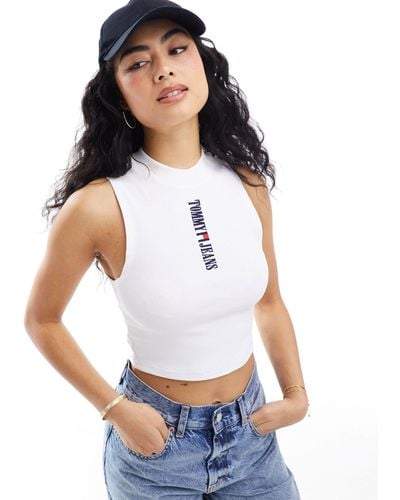 Tommy Hilfiger Archive Tank Top - White