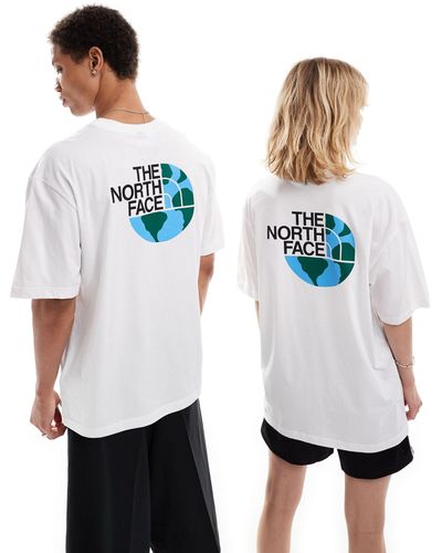 The North Face – dome – oversize-t-shirt - Weiß