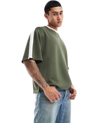 ASOS T-shirt comoda squadrata - Verde