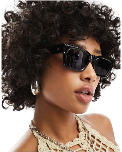 Le Specs Shmood - occhiali da sole squadrati neri - Nero