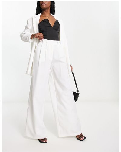 AsYou Tailored Wide Leg Trouser - White