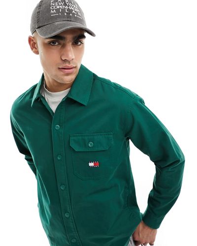 Tommy Hilfiger Essential Solid Overshirt - Green