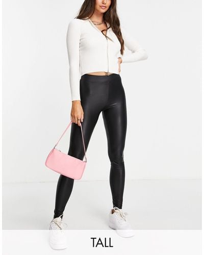 New Look Faux Leather leggings - White