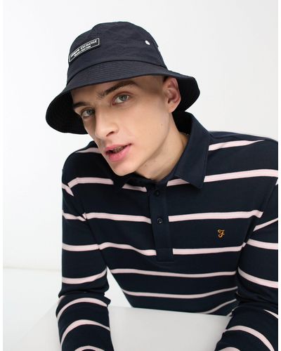 Armani Exchange Cappello da pescatore con logo - Blu