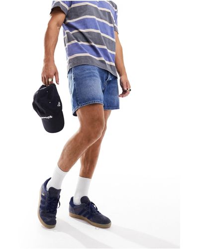 Tommy Hilfiger Pantalones cortos playeros con lavado oscuro - Azul