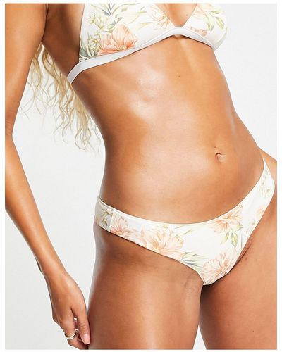 Rip Curl Rip curl - solseeker - slip bikini cheeky bianchi con stampa tropicale - Nero