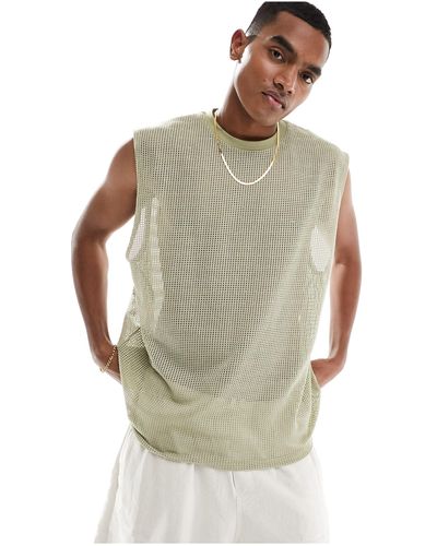 ASOS Oversized Mesh Singlet - Green