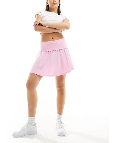 ASOS Ruched Mini Skirt - Pink