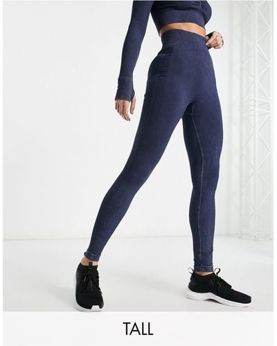ASOS 4505 Tall Seamless legging With Ruched Bum - Blue