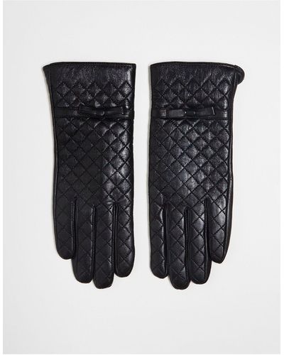 Barneys Originals Doorgestikte Handschoenen Van Echt Leer - Zwart
