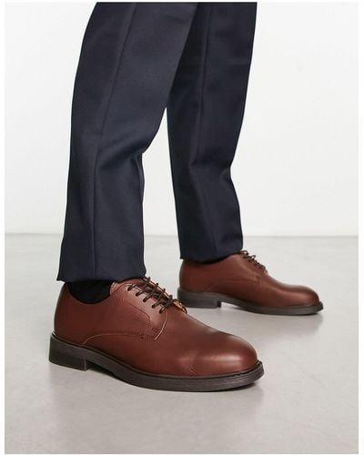 SELECTED Leather Derby Shoe - Blue
