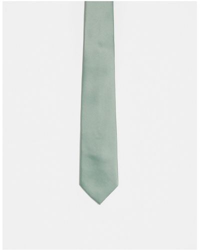 ASOS – krawatte aus satin - Weiß