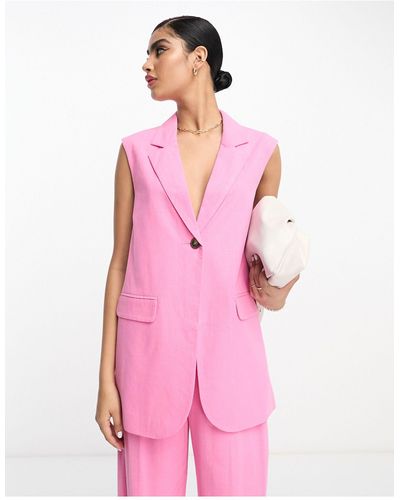 Americanas blazers y chaquetas de traje en Rosa de mujer Lyst