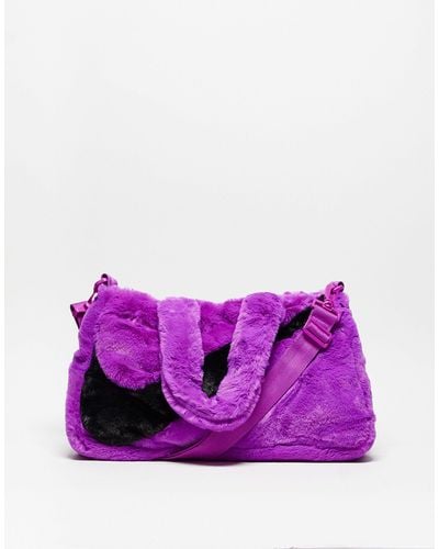 Nike Unisex Faux Fur Tote Back - Purple