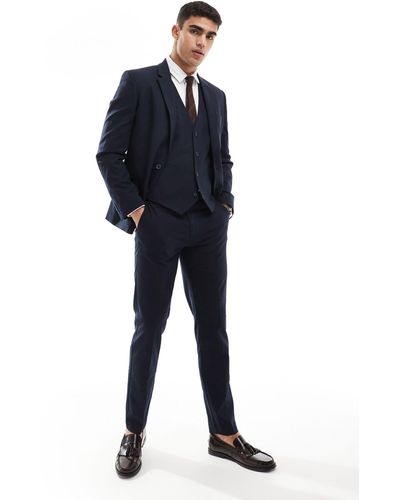 ASOS Slim Suit Trousers - Blue
