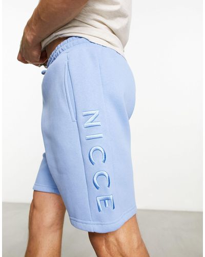 Nicce London – mercury – jersey-shorts - Blau