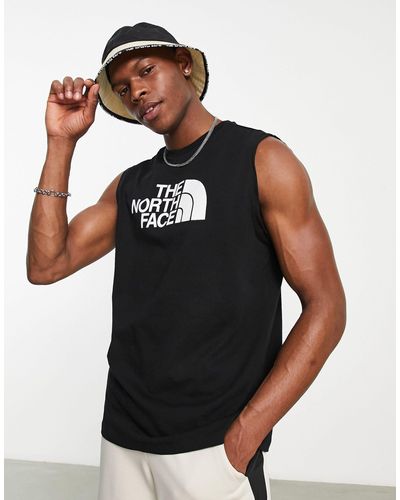 The North Face Easy - Tanktop Met Logo Op - Zwart