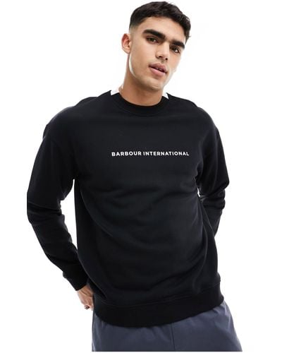 Barbour International Bates Logo Sweatshirt - Black
