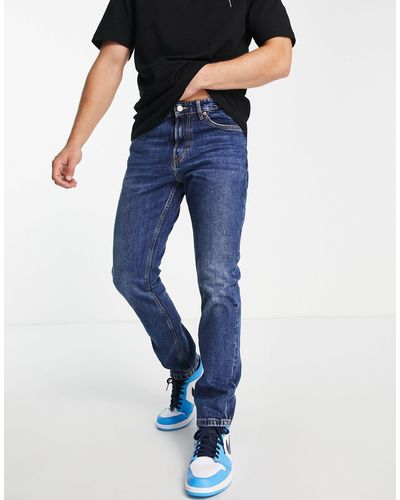 Pull&Bear Jeans Met Rechte Pasvorm - Blauw
