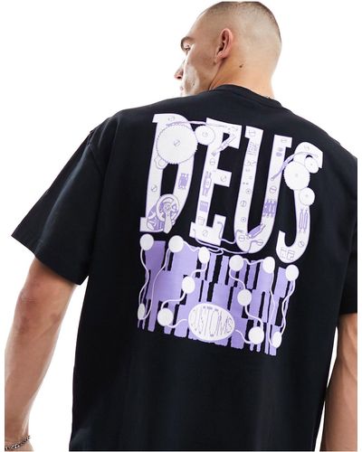 Deus Ex Machina Camiseta negra full circuit - Negro