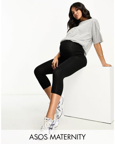 ASOS Asos Design Maternity Over The Bump Capri legging - Natural