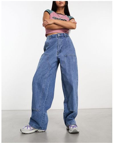 Obey Leah - jeans comodi lavaggio - Blu