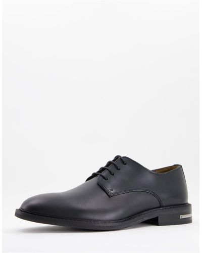 Walk London Oliver Derby Shoes - Black