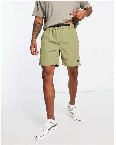 Wesc Pantalones cortos marrones utilitarios - Verde