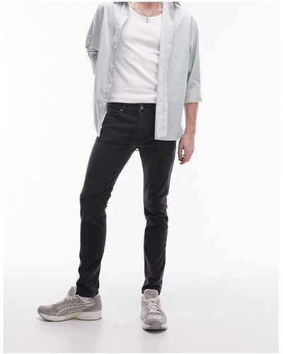 TOPMAN Jeans skinny lavaggio - Bianco
