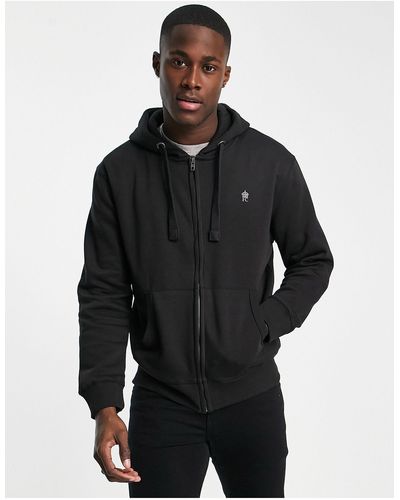 French Connection Full Zip Hoodie - Black
