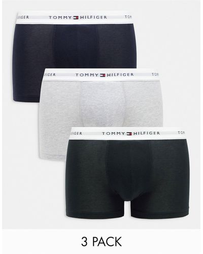 Tommy Hilfiger – signature essentials – 3er-pack unterhosen aus baumwolle - Weiß