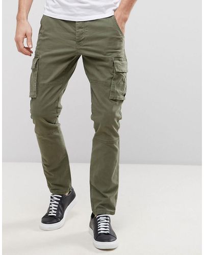 Only & Sons Cargo Pant In Slim Fit - Green