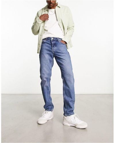 Sixth June Relaxed Tapered Fit Jeans - Blue
